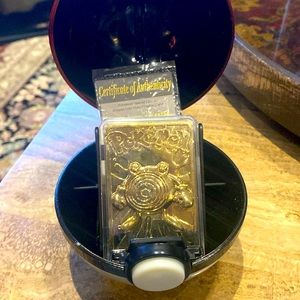 23 karat Gold Plated Pokémon Special Edition #61 Poliwhirl Card